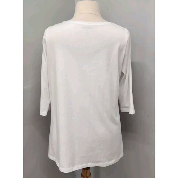 Woman Within Butterfly Print Knit Tunic Top 18/20 - Picture 5 of 12